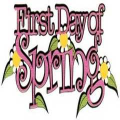 First day of spring die cut