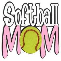Softball mum laser die cut