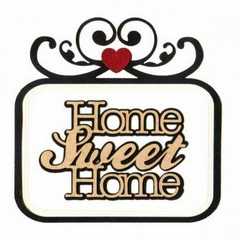 Home sweet home die cut