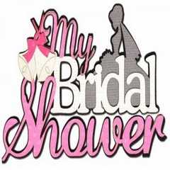 My bridal shower laser die cut