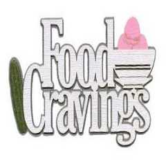 Food cravings laser die cut
