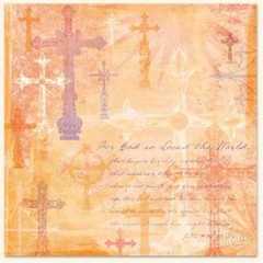 Awareness / faith scrapbook paper
