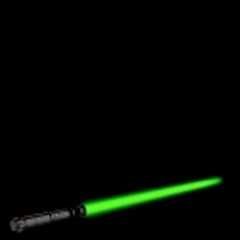 Green saber of light