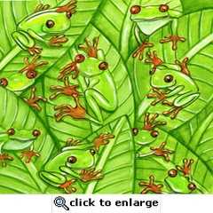 Frogs everywhere Frogs everywhere