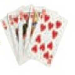Mini heart playing cards die cut Mini heart playing cards die cut