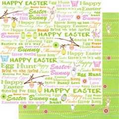 Easter words glitter