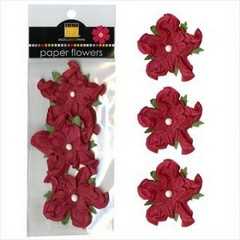 Flower 2 inch twisted ruby slipper Flower 2 inch twisted ruby slipper