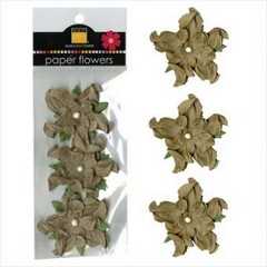 Flower 2 inch twisted kraft Flower 2 inch twisted kraft