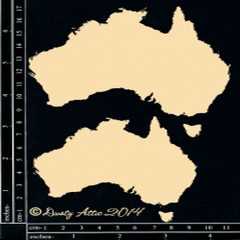 Dusty attic Australian map Dusty attic Australian map