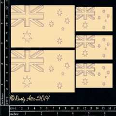 Dusty attic Australian flag 5 pack Dusty attic Australian flag 5 pack