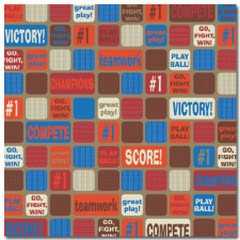 Sports squares paper